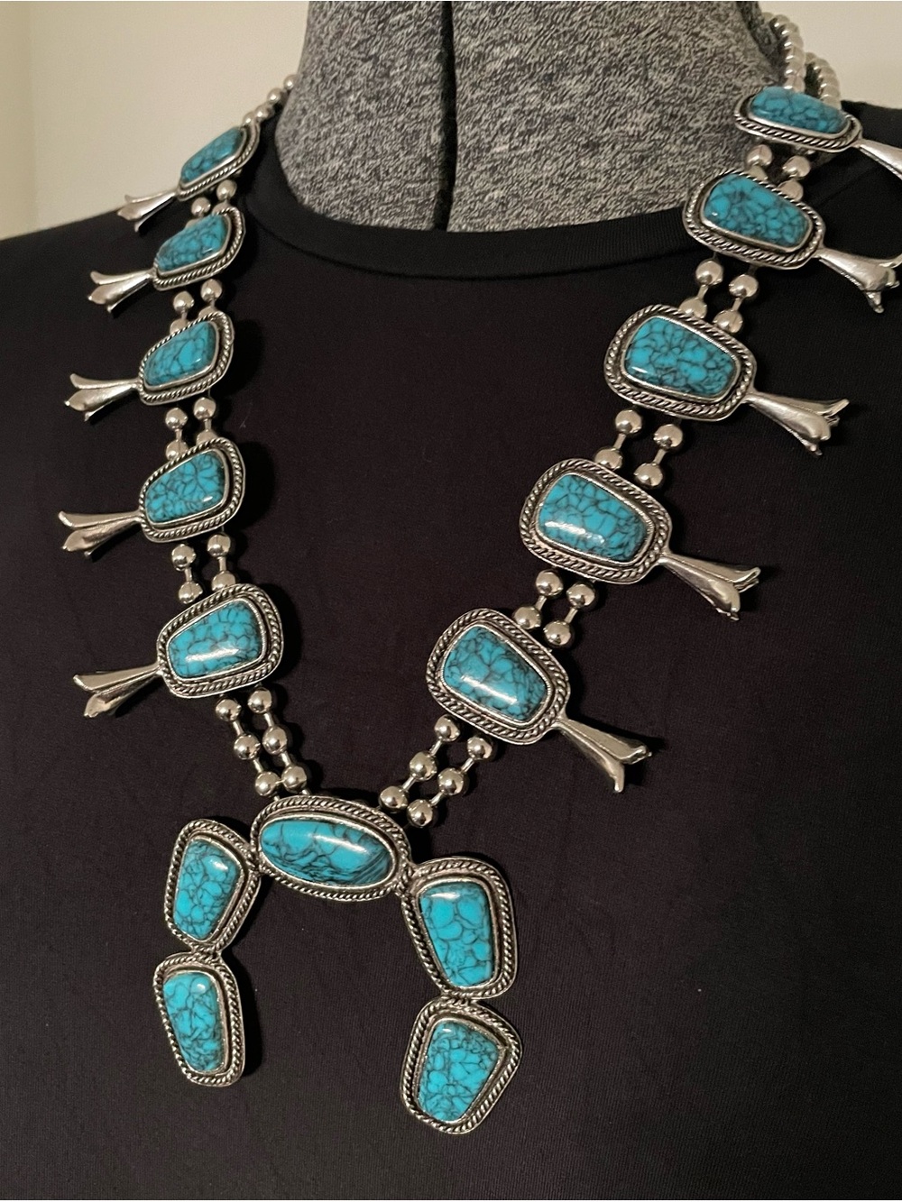 Squash Blossom Style Necklace